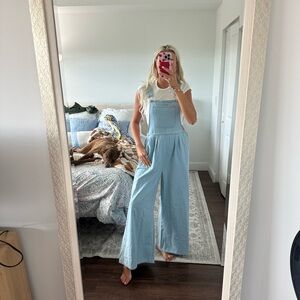 Light Blue Denim Overalls